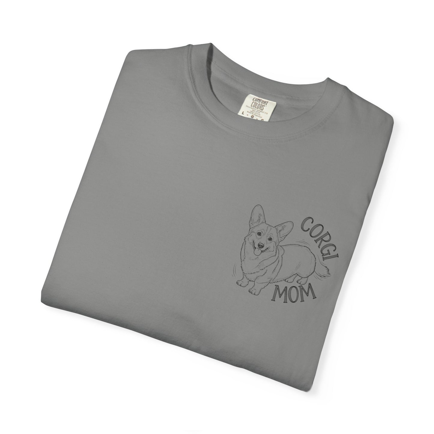 Corgi Mom Unisex Garment-Dyed T-Shirt