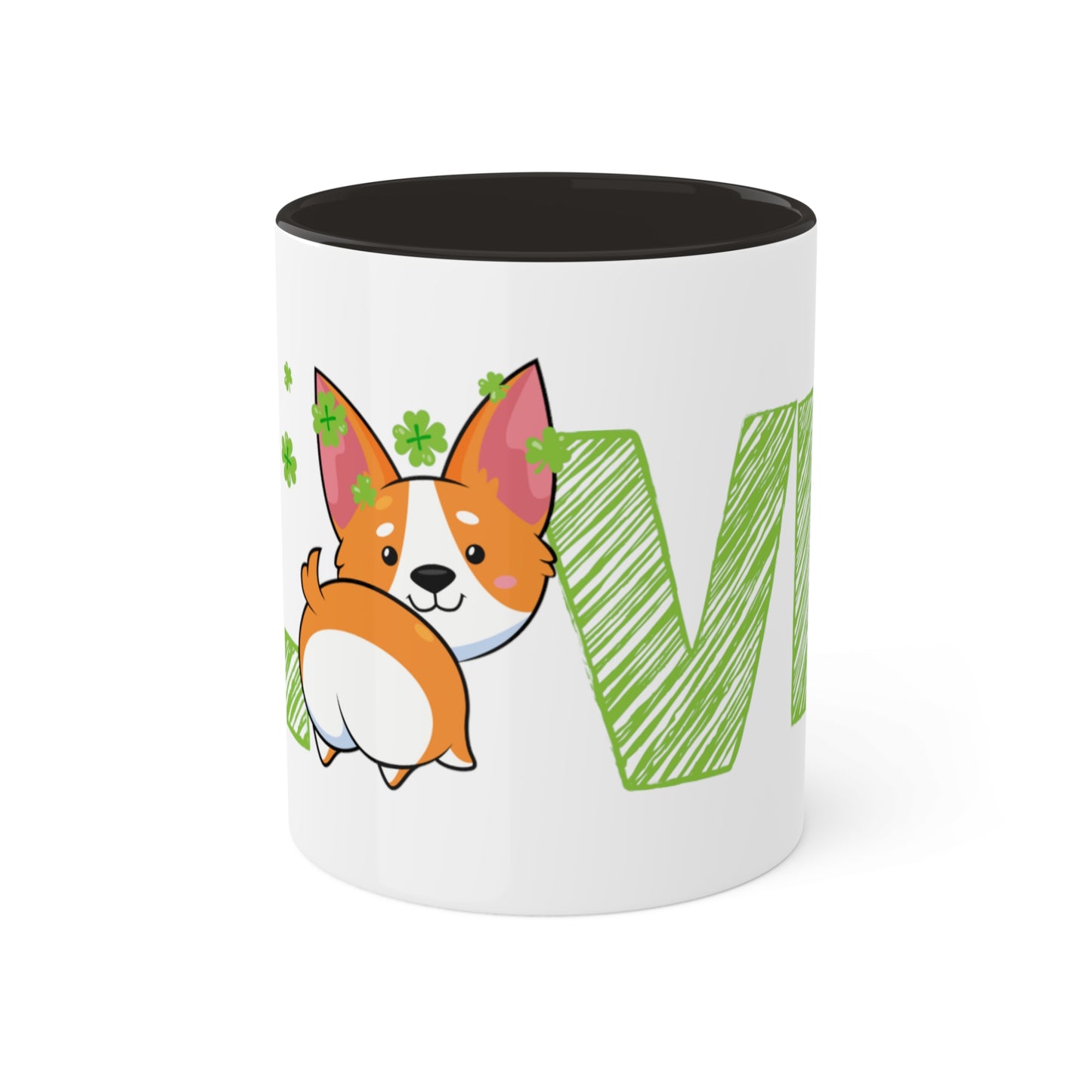 St Patrick Corgi Mug, 11oz