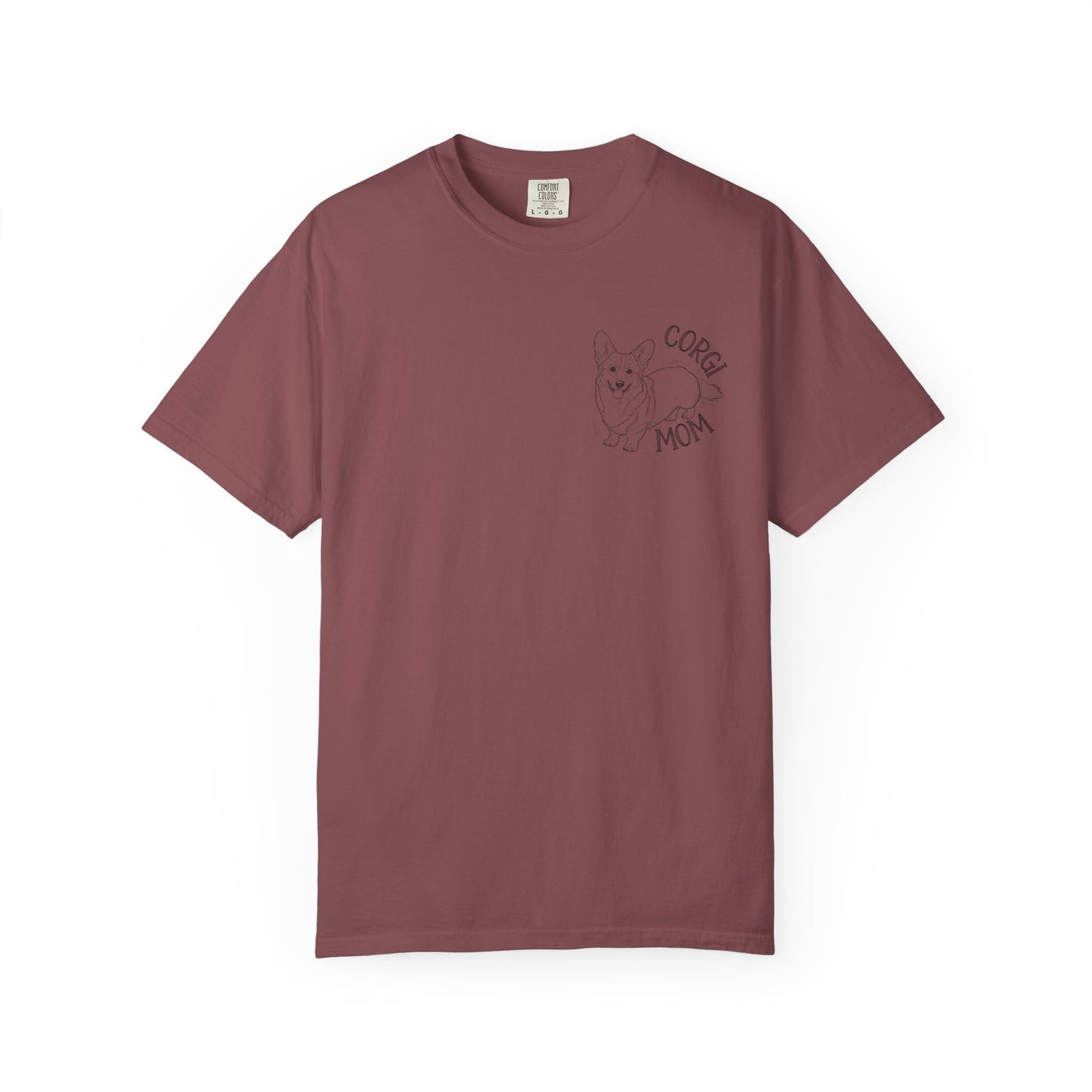 Corgi Mom Unisex Garment-Dyed T-Shirt