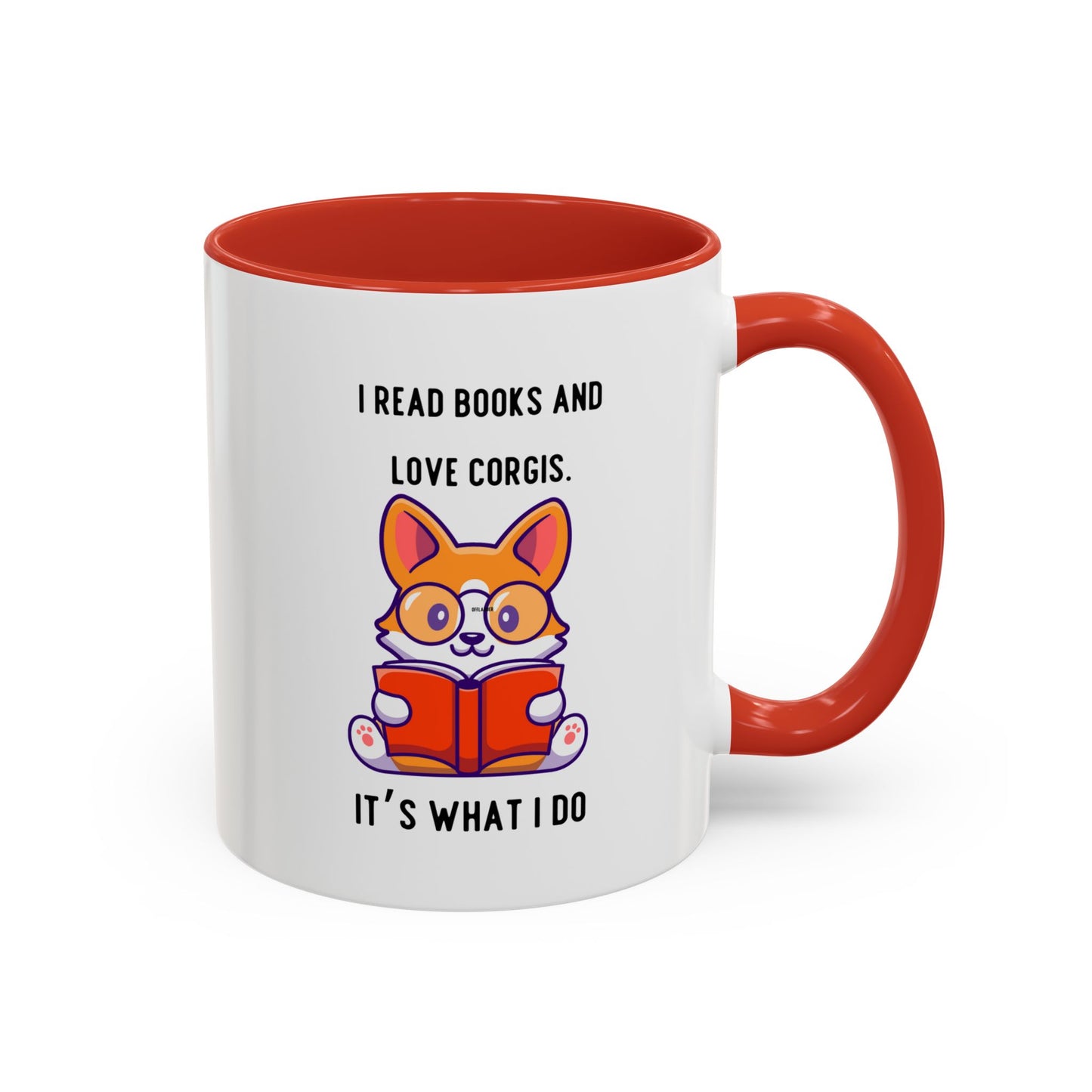 Books and Corgis Coffee Mug, 11oz
