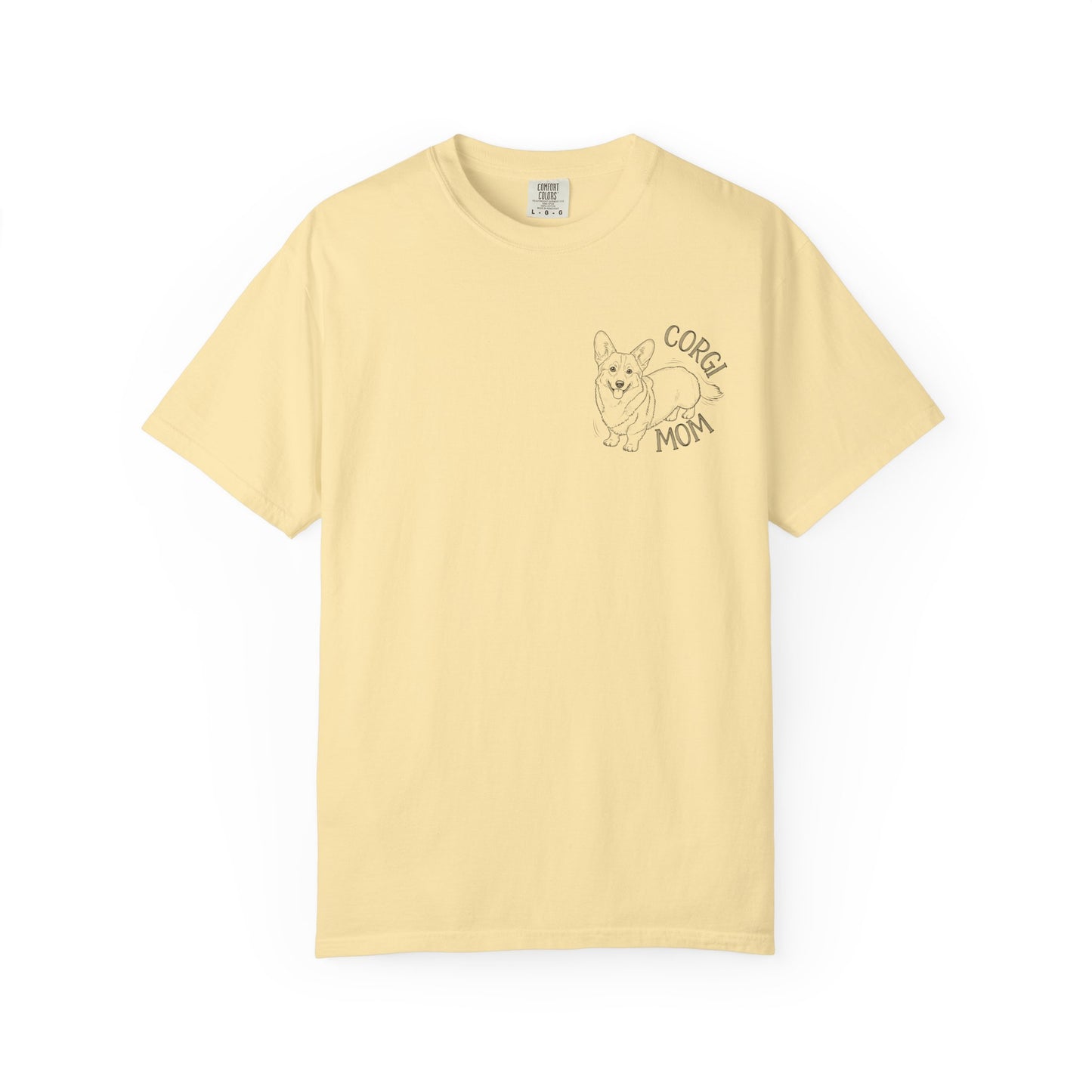 Corgi Mom Unisex Garment-Dyed T-Shirt