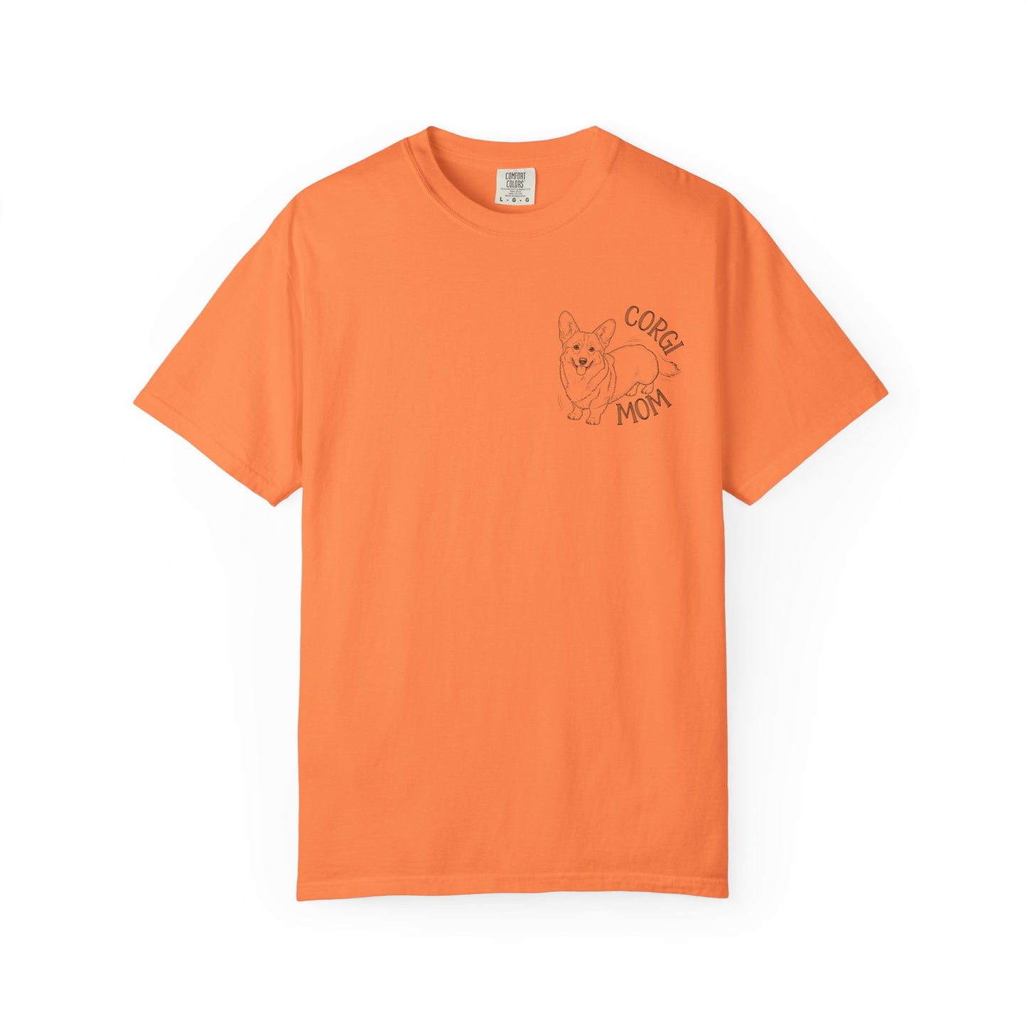 Corgi Mom Unisex Garment-Dyed T-Shirt