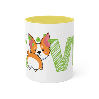 St Patrick Corgi Mug, 11oz