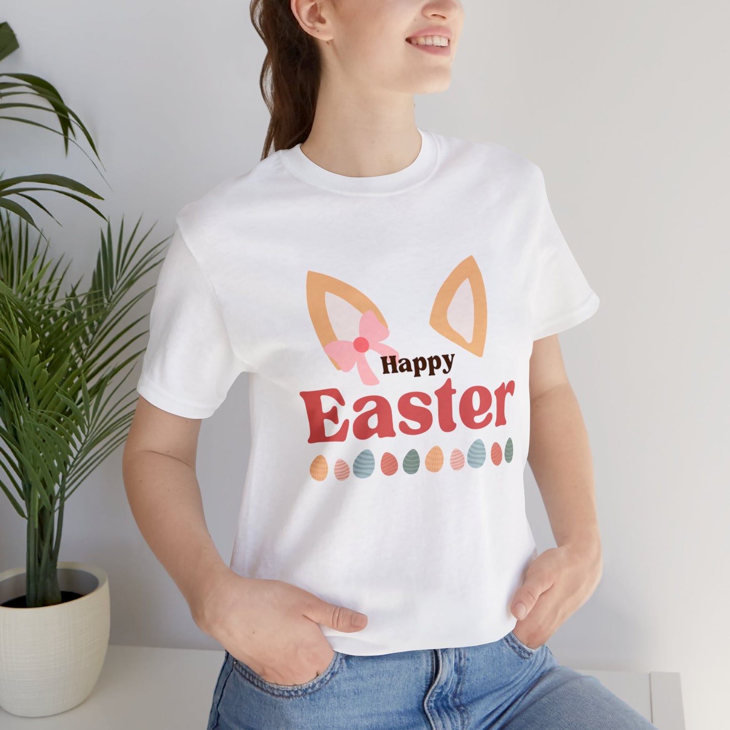 Easter Corgi Unisex Jersey Short Sleeve Tee