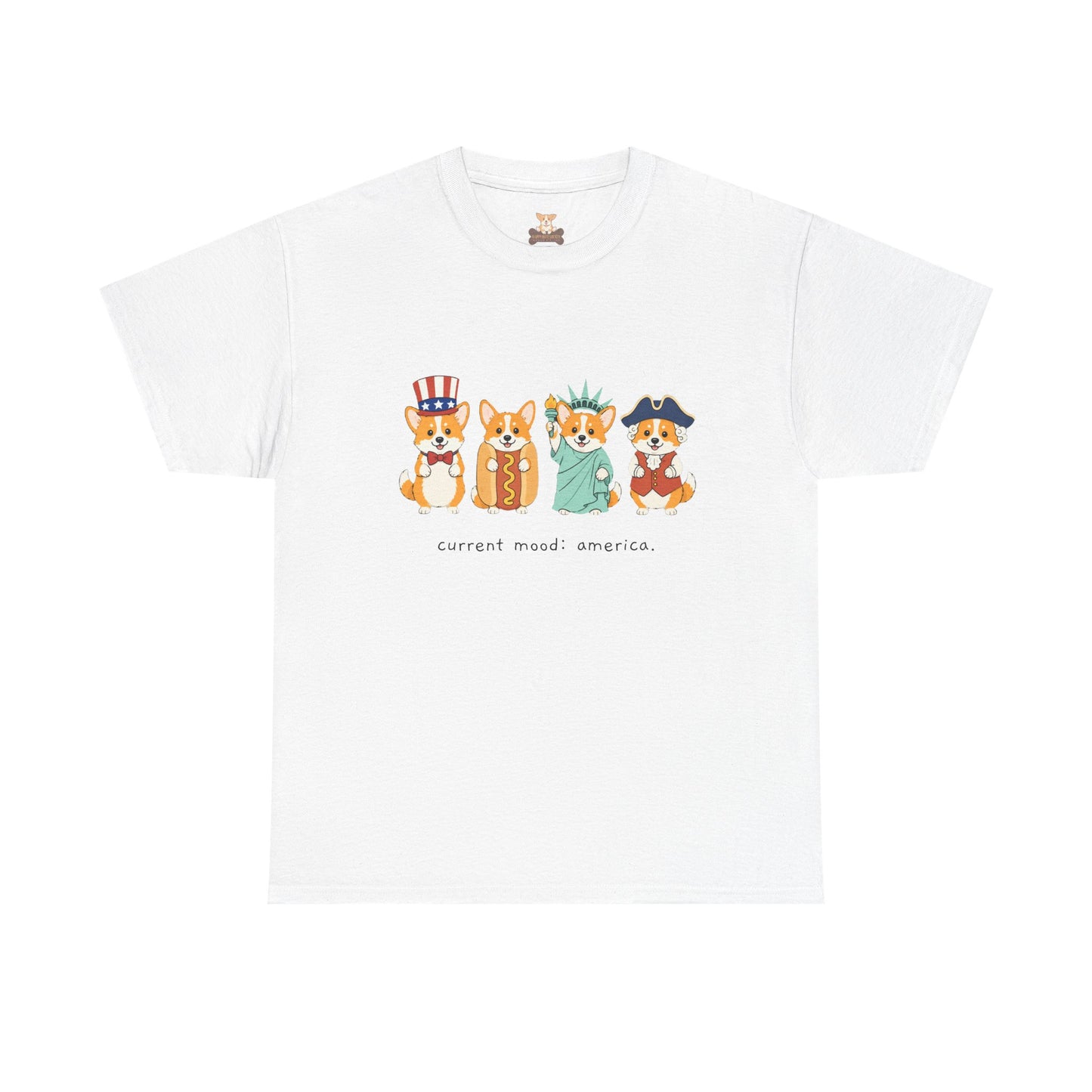 Current Mood: America 4th of July Corgi Tee