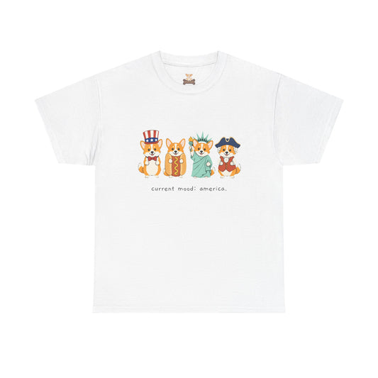 Current Mood: America 4th of July Corgi Tee