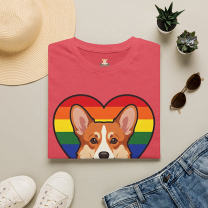 Rainbow Corgi Pride Shirt | LGBT Corgi Tee | Pride Month Gift | Gay Dog Dad Shirt | Corgi Lover Pride Gift | LGBTQ Shirt | Unisex Tee