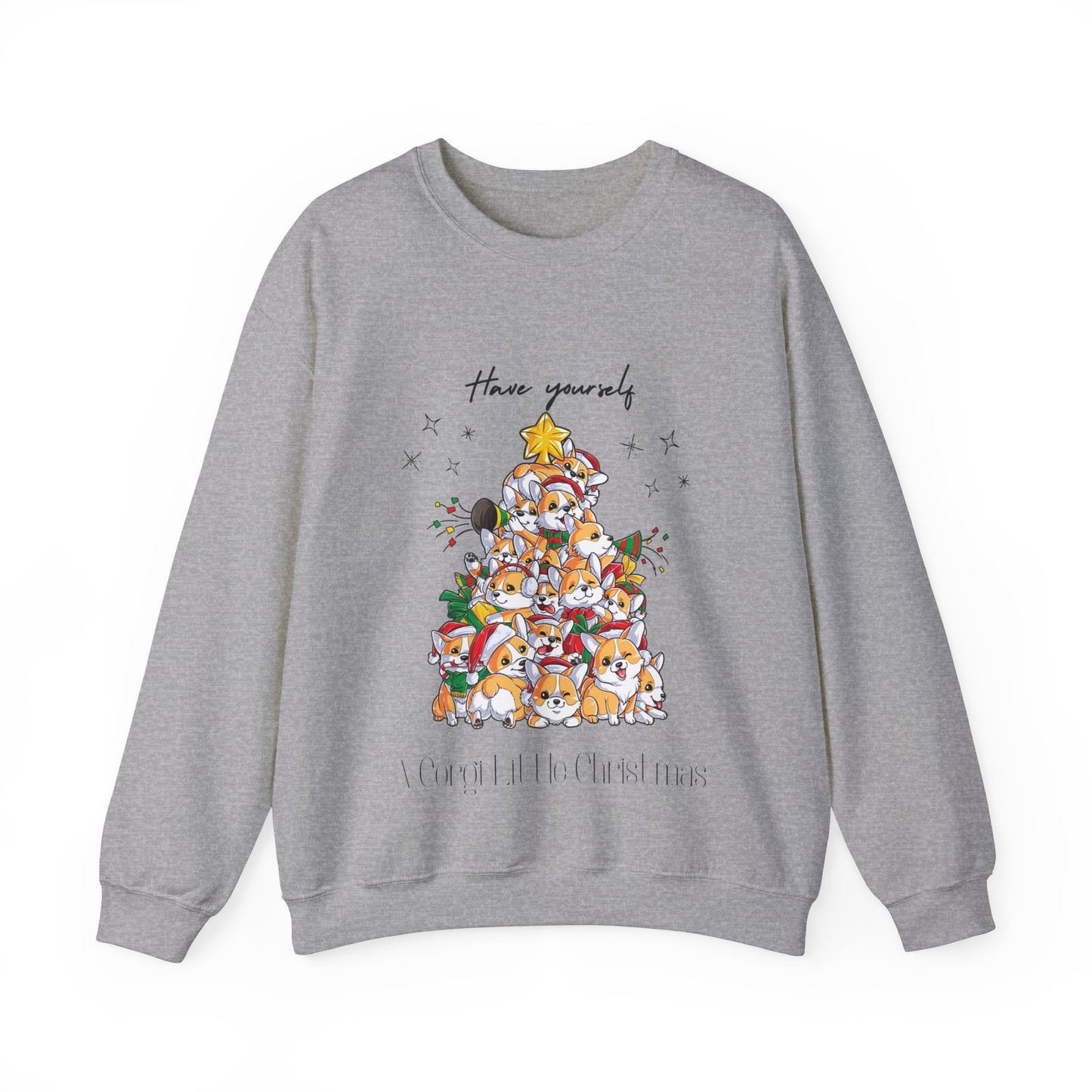 Corgi Little Christmas Heavy Blend™ Crewneck Sweatshirt