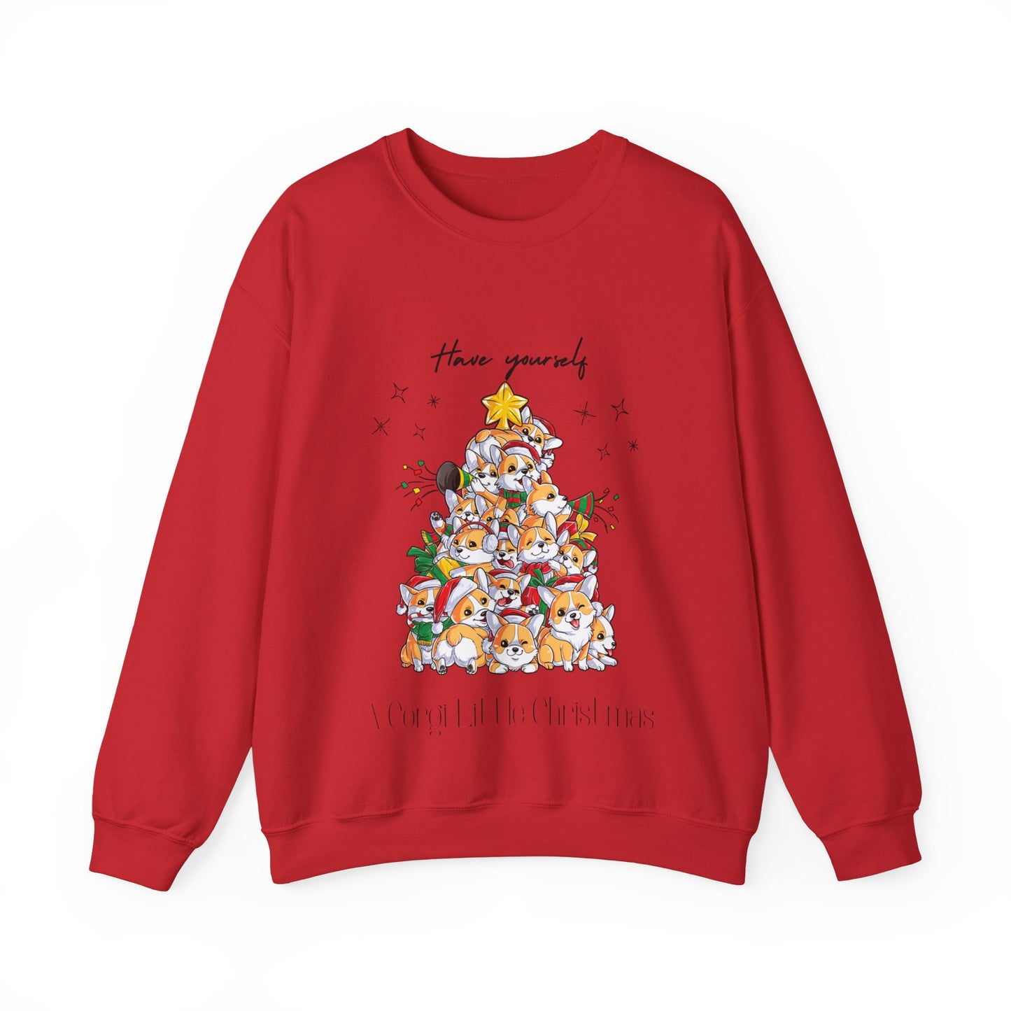 Corgi Little Christmas Heavy Blend™ Crewneck Sweatshirt