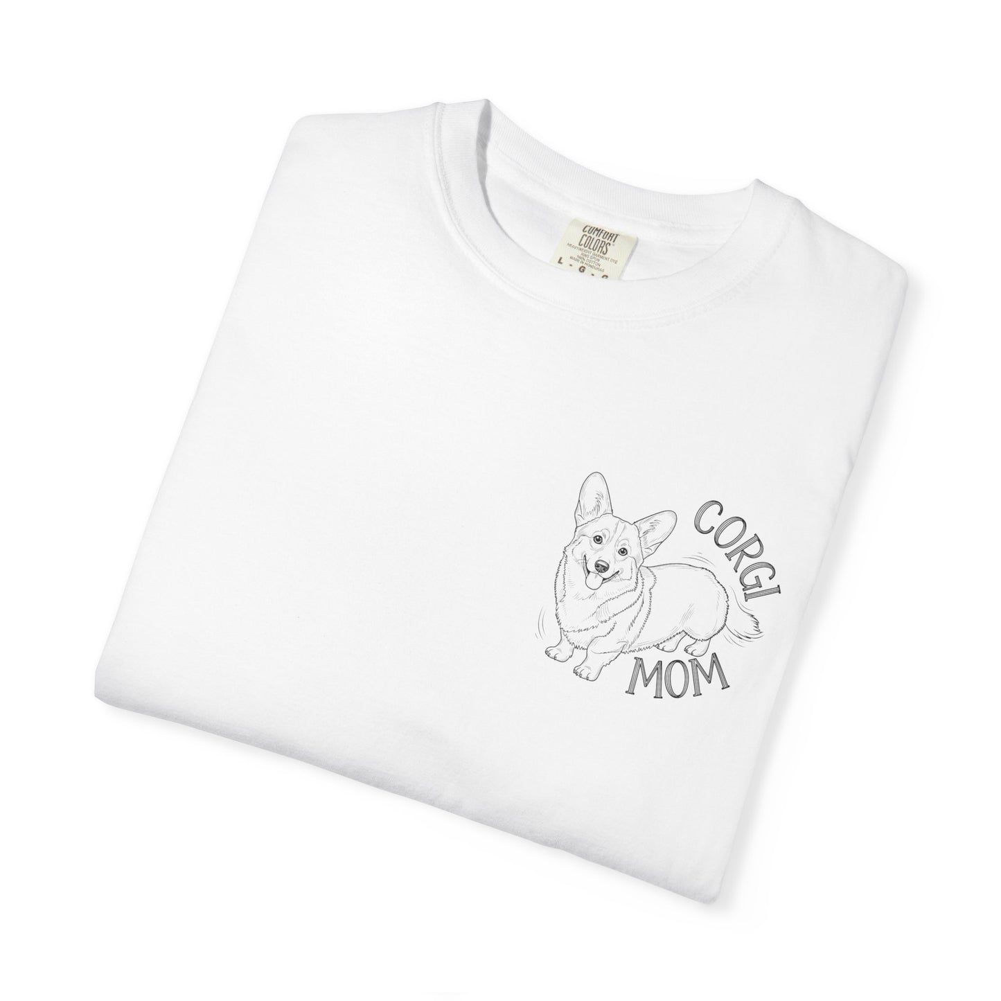 Corgi Mom Unisex Garment-Dyed T-Shirt
