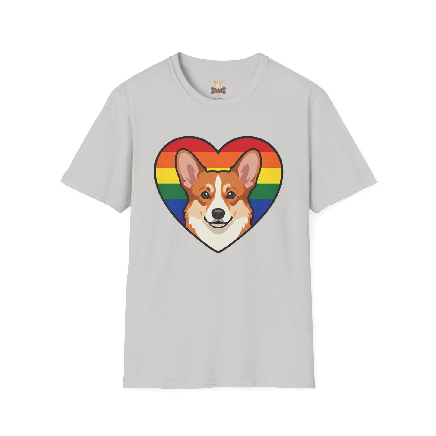 Rainbow Corgi Pride Shirt | LGBT Corgi Tee | Pride Month Gift | Gay Dog Dad Shirt | Corgi Lover Pride Gift | LGBTQ Shirt | Unisex Tee