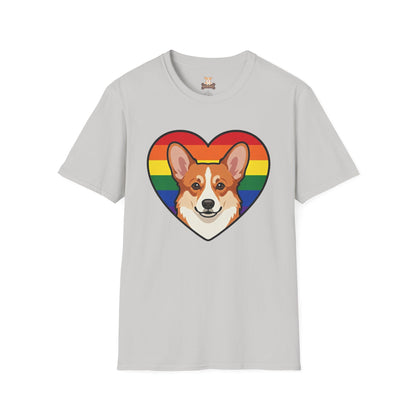 Rainbow Corgi Pride Shirt | LGBT Corgi Tee | Pride Month Gift | Gay Dog Dad Shirt | Corgi Lover Pride Gift | LGBTQ Shirt | Unisex Tee