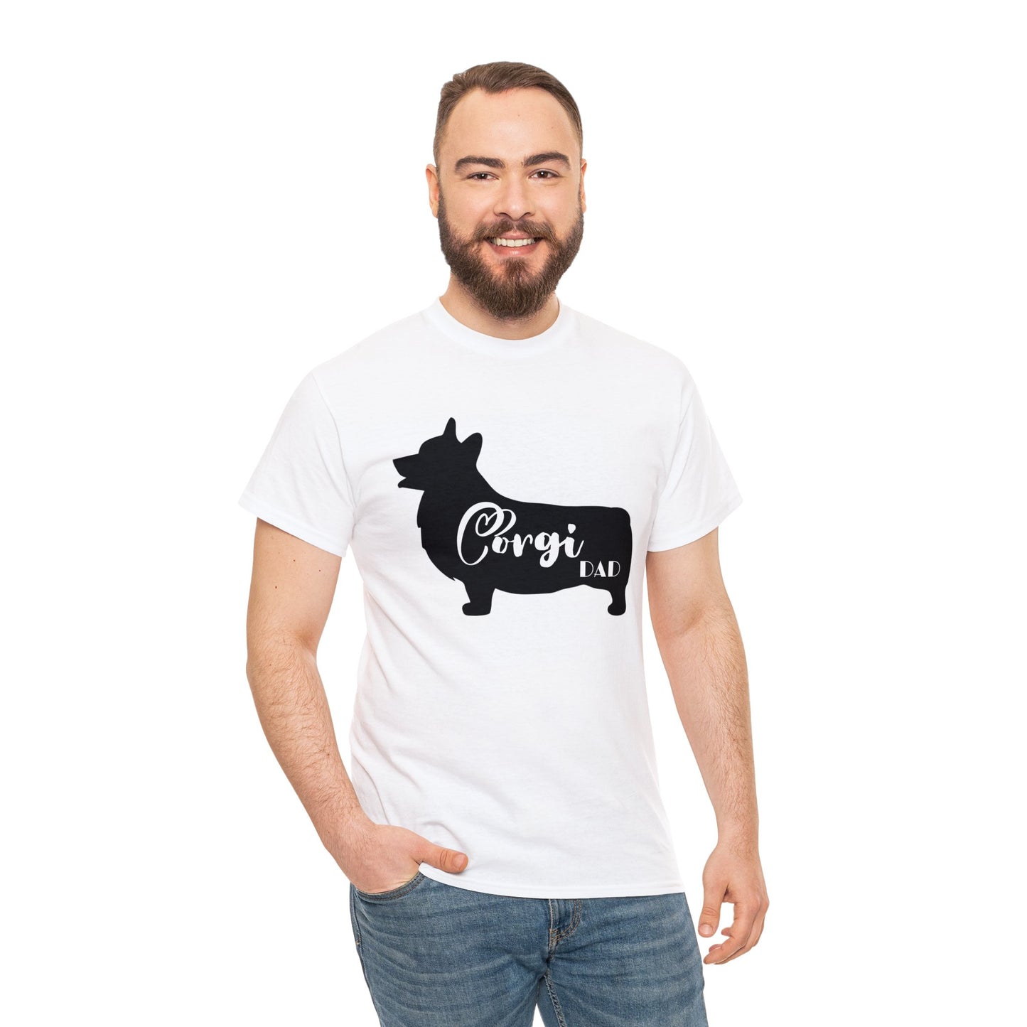 Corgi Dad Heavy Cotton Tee