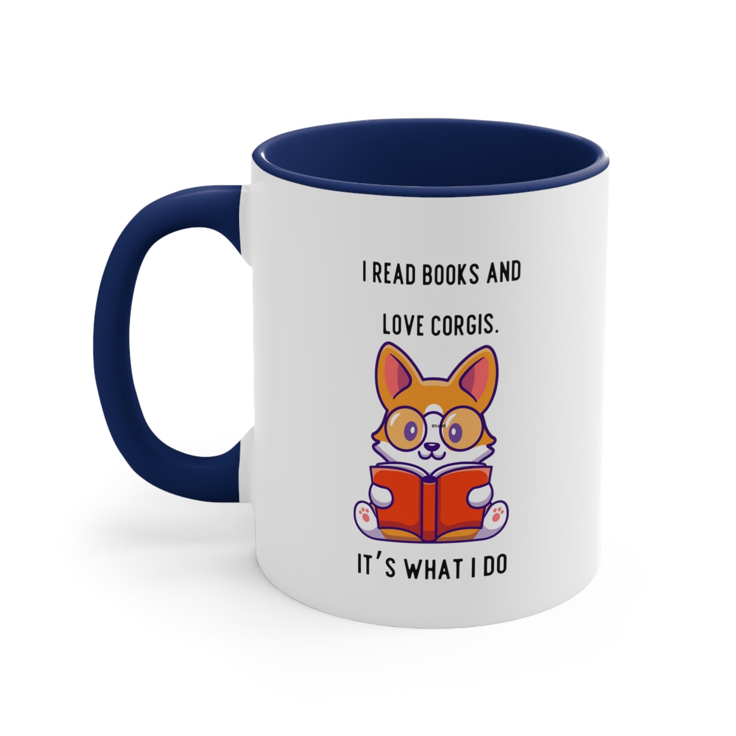 Books and Corgis Coffee Mug, 11oz