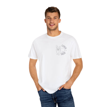 Corgi Mom Unisex Garment-Dyed T-Shirt