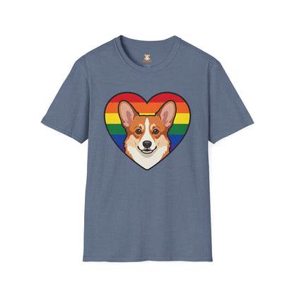 Rainbow Corgi Pride Shirt | LGBT Corgi Tee | Pride Month Gift | Gay Dog Dad Shirt | Corgi Lover Pride Gift | LGBTQ Shirt | Unisex Tee