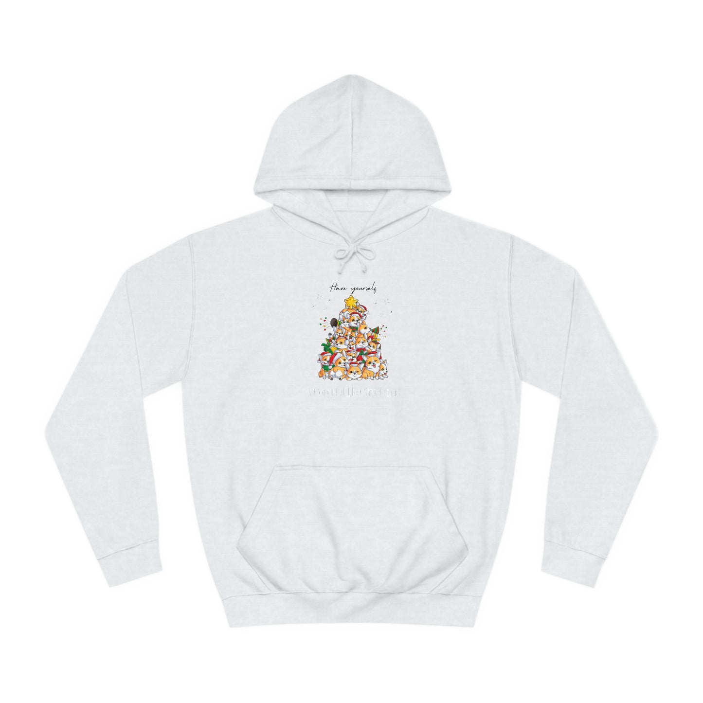 Corgi Christmas Unisex College Hoodie