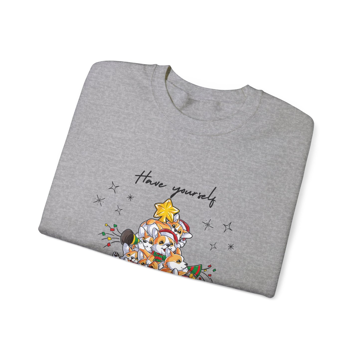 Corgi Little Christmas Heavy Blend™ Crewneck Sweatshirt