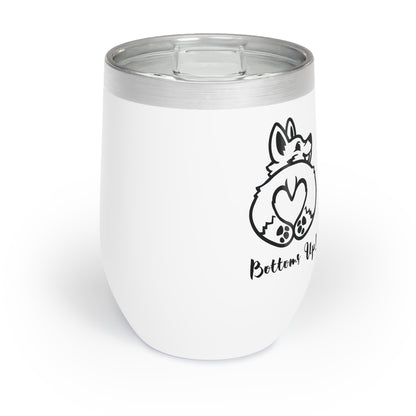 Corgi Bottoms Up! Chill Wine Tumbler