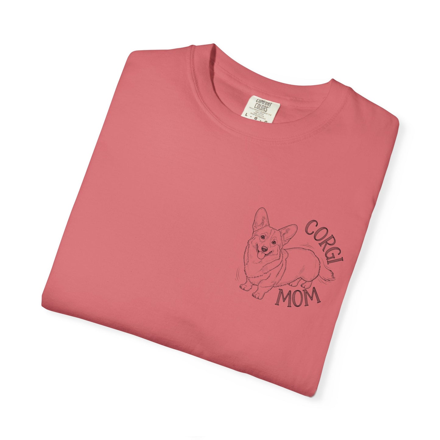 Corgi Mom Unisex Garment-Dyed T-Shirt