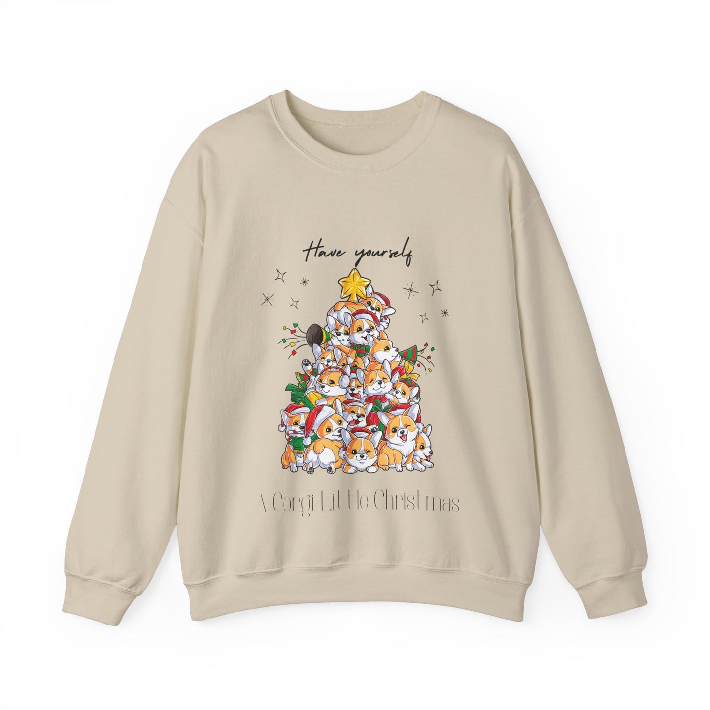 Corgi Little Christmas Heavy Blend™ Crewneck Sweatshirt