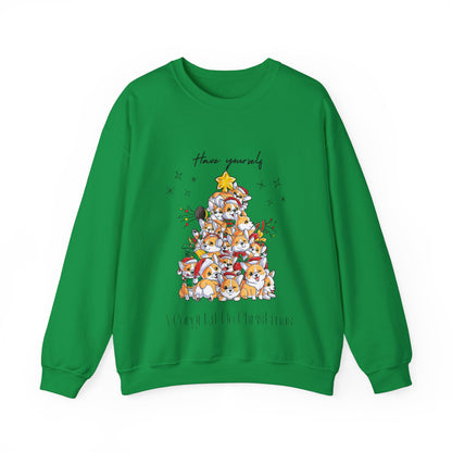 Corgi Little Christmas Heavy Blend™ Crewneck Sweatshirt