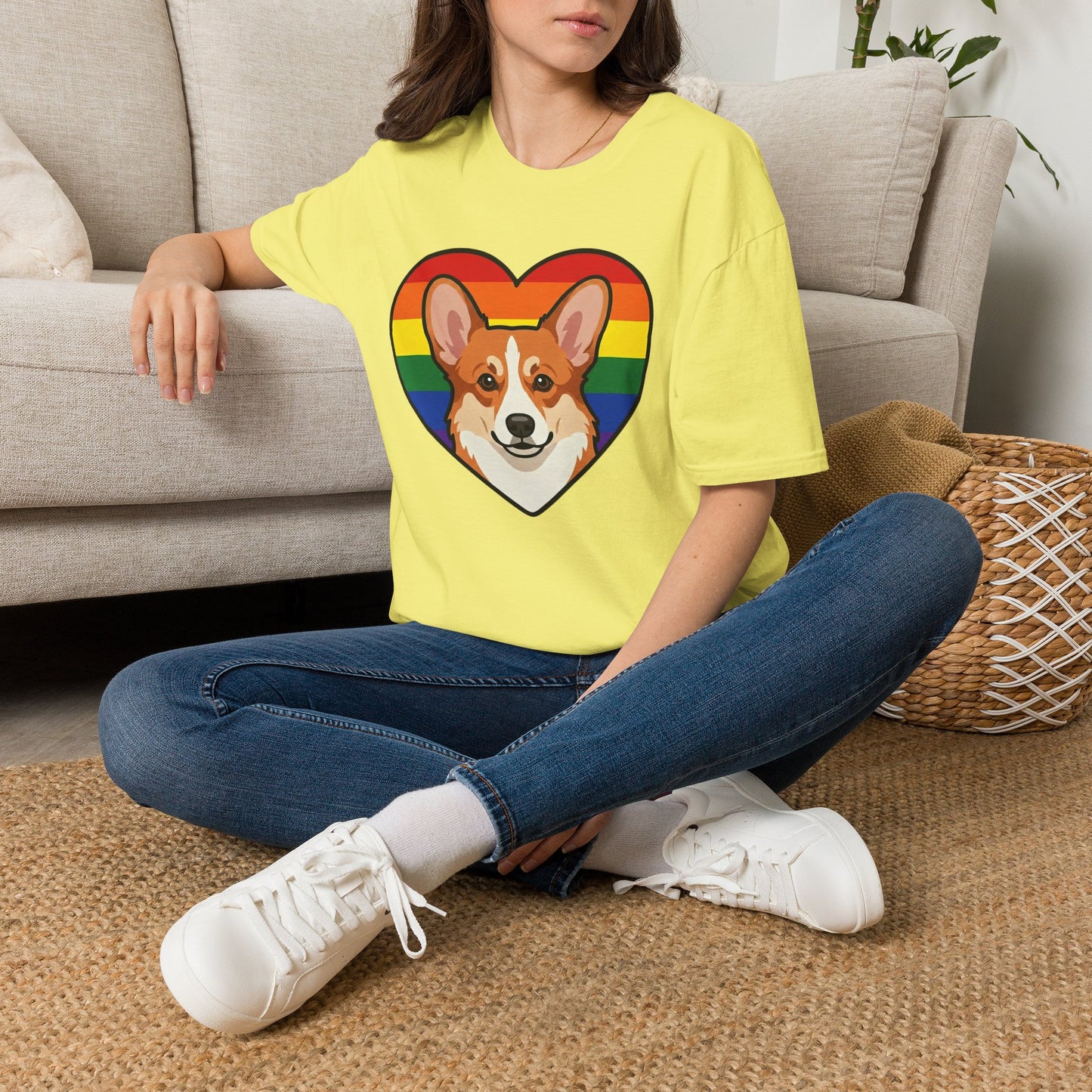 Rainbow Corgi Pride Shirt | LGBT Corgi Tee | Pride Month Gift | Gay Dog Dad Shirt | Corgi Lover Pride Gift | LGBTQ Shirt | Unisex Tee