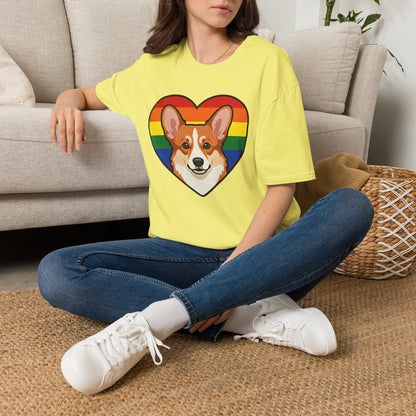 Rainbow Corgi Pride Shirt | LGBT Corgi Tee | Pride Month Gift | Gay Dog Dad Shirt | Corgi Lover Pride Gift | LGBTQ Shirt | Unisex Tee