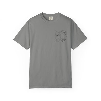 Corgi Mom Unisex Garment-Dyed T-Shirt