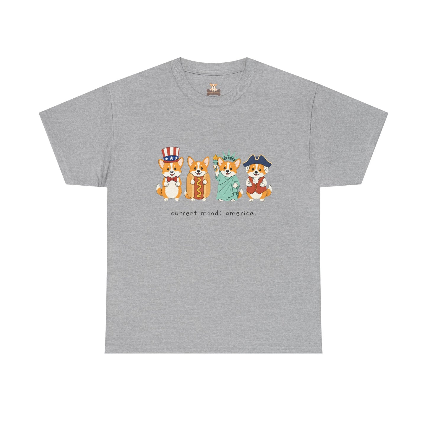 Current Mood: America 4th of July Corgi Tee