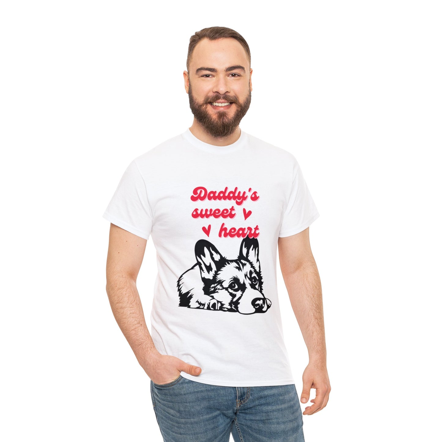 Corgi Sweetheart Unisex Heavy Cotton Tee