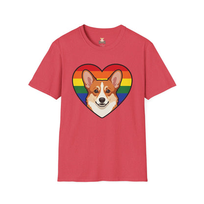 Rainbow Corgi Pride Shirt | LGBT Corgi Tee | Pride Month Gift | Gay Dog Dad Shirt | Corgi Lover Pride Gift | LGBTQ Shirt | Unisex Tee