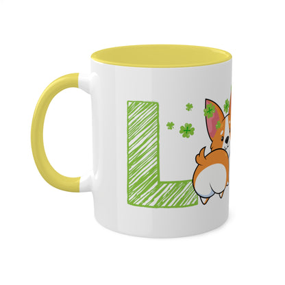 St Patrick Corgi Mug, 11oz