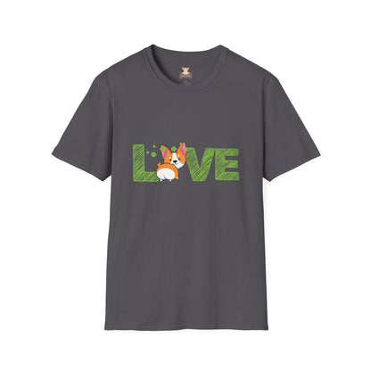 St Patrick Corgi Love Unisex Softstyle T-Shirt