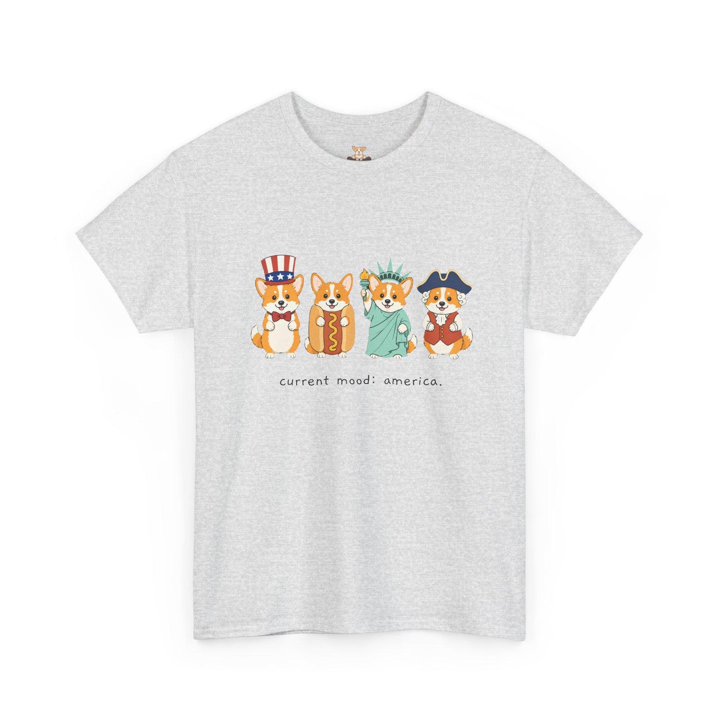Current Mood: America 4th of July Corgi Tee