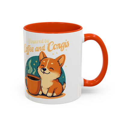 Powered by Coffee and Corgis Mug
