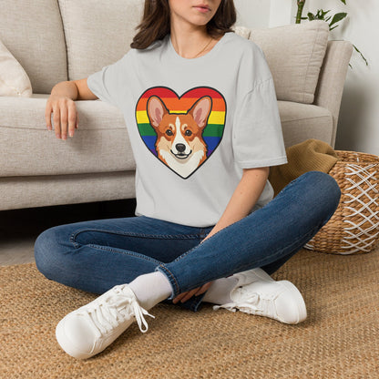 Rainbow Corgi Pride Shirt | LGBT Corgi Tee | Pride Month Gift | Gay Dog Dad Shirt | Corgi Lover Pride Gift | LGBTQ Shirt | Unisex Tee