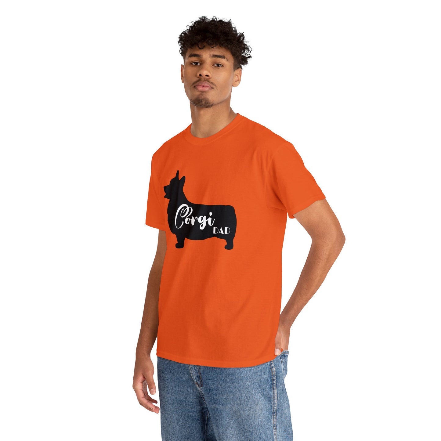 Corgi Dad Heavy Cotton Tee