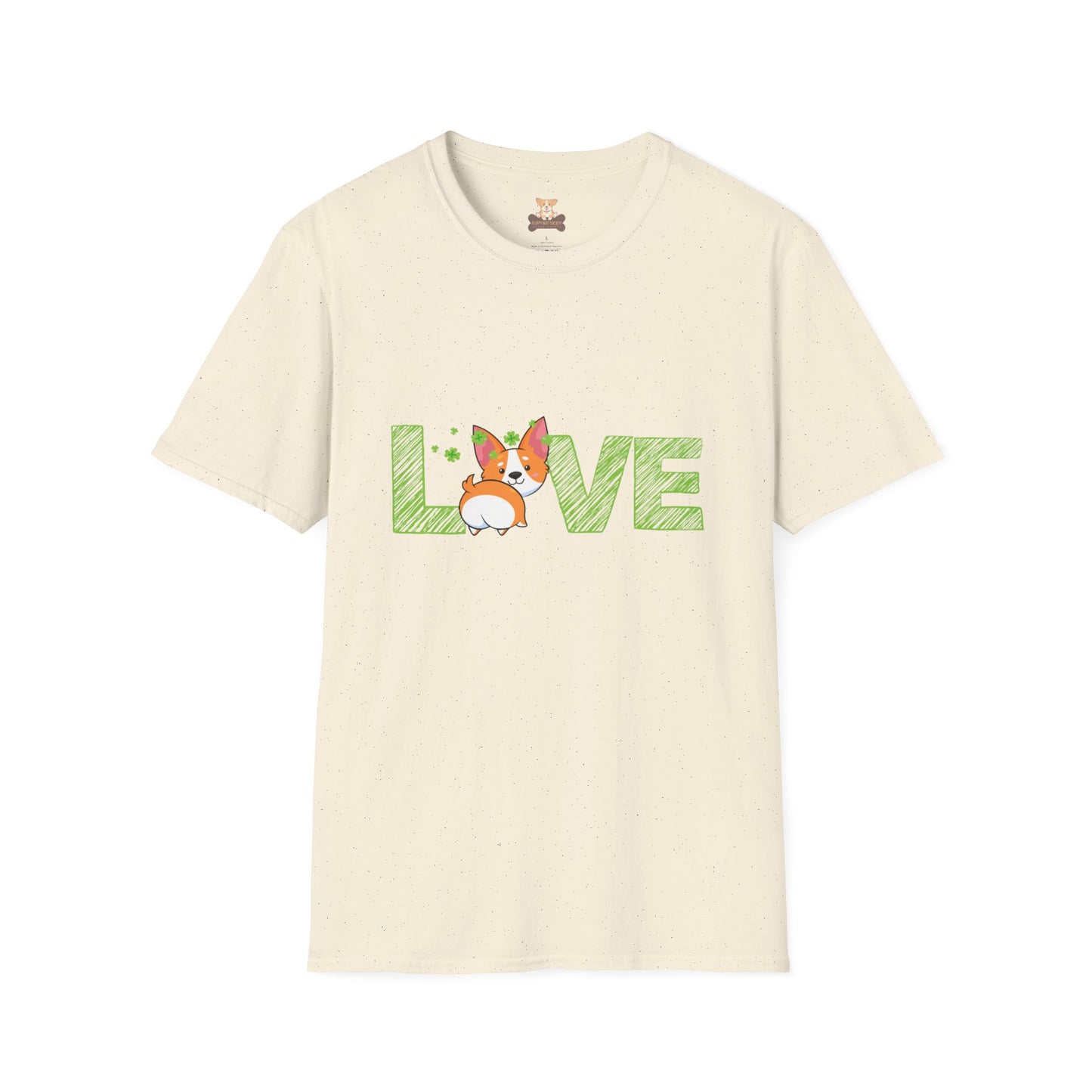 St Patrick Corgi Love Unisex Softstyle T-Shirt