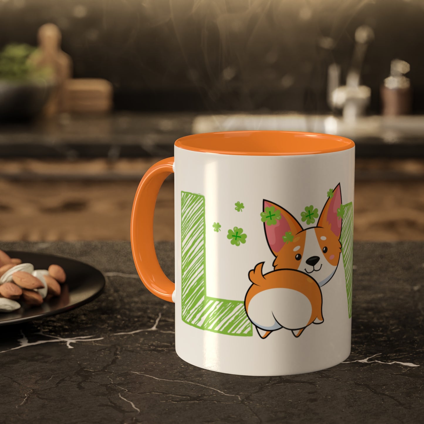 St Patrick Corgi Mug, 11oz