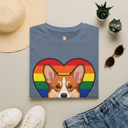 Rainbow Corgi Pride Shirt | LGBT Corgi Tee | Pride Month Gift | Gay Dog Dad Shirt | Corgi Lover Pride Gift | LGBTQ Shirt | Unisex Tee