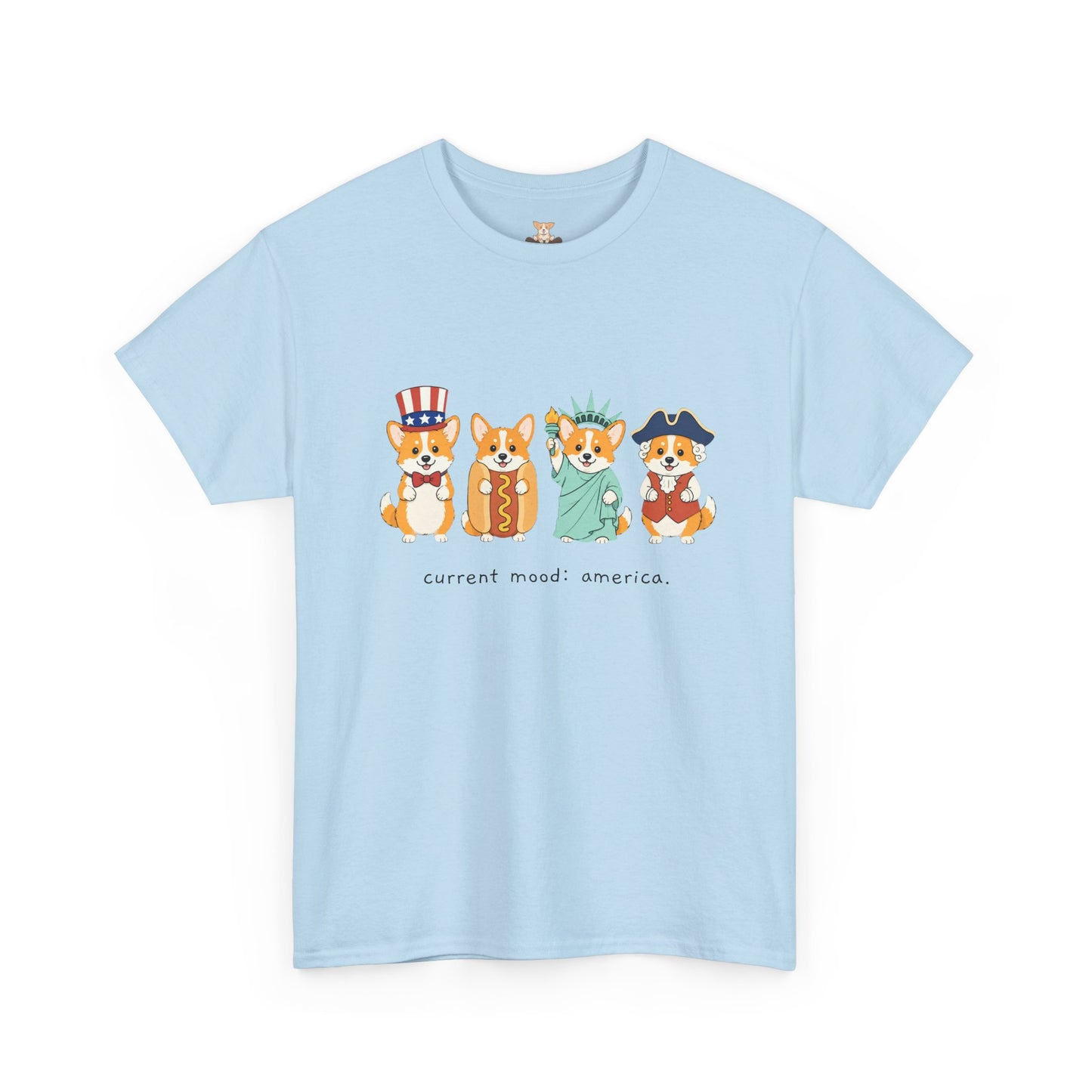 Current Mood: America 4th of July Corgi Tee