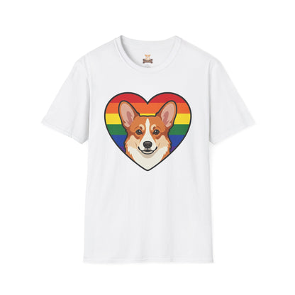 Rainbow Corgi Pride Shirt | LGBT Corgi Tee | Pride Month Gift | Gay Dog Dad Shirt | Corgi Lover Pride Gift | LGBTQ Shirt | Unisex Tee