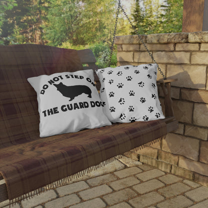 Don't Step On The Corgi Outdoor Pillows