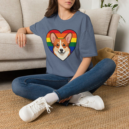 Rainbow Corgi Pride Shirt | LGBT Corgi Tee | Pride Month Gift | Gay Dog Dad Shirt | Corgi Lover Pride Gift | LGBTQ Shirt | Unisex Tee
