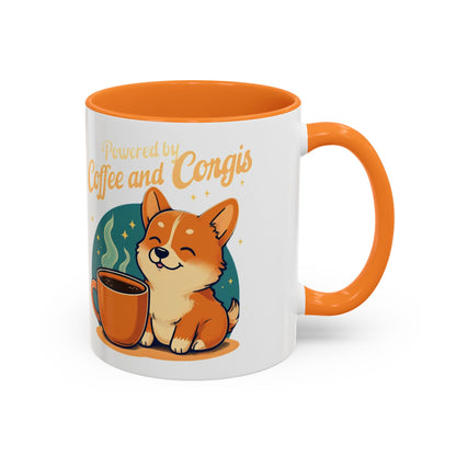 Powered by Coffee and Corgis Mug