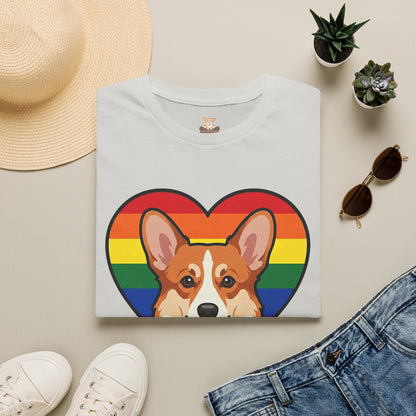 Rainbow Corgi Pride Shirt | LGBT Corgi Tee | Pride Month Gift | Gay Dog Dad Shirt | Corgi Lover Pride Gift | LGBTQ Shirt | Unisex Tee