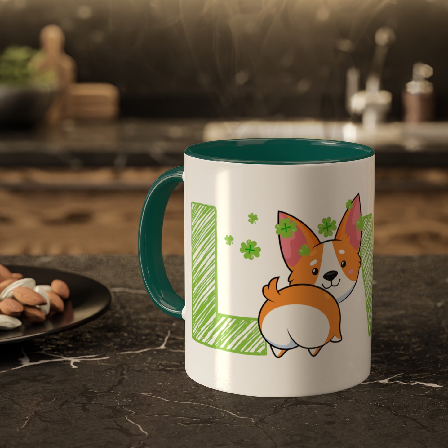 St Patrick Corgi Mug, 11oz