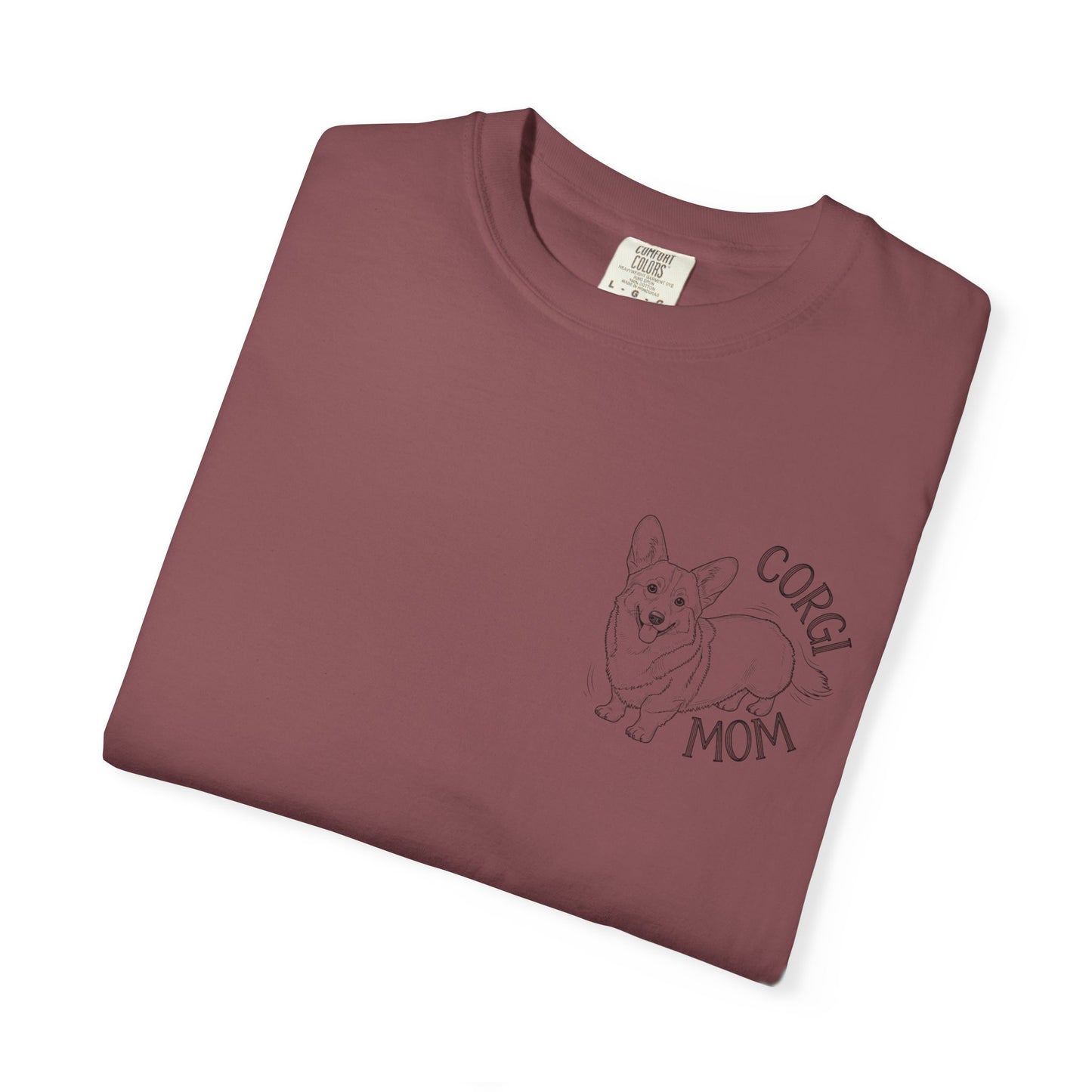 Corgi Mom Unisex Garment-Dyed T-Shirt