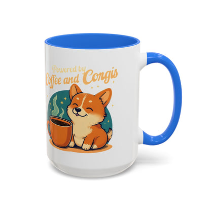 Powered by Coffee and Corgis Mug